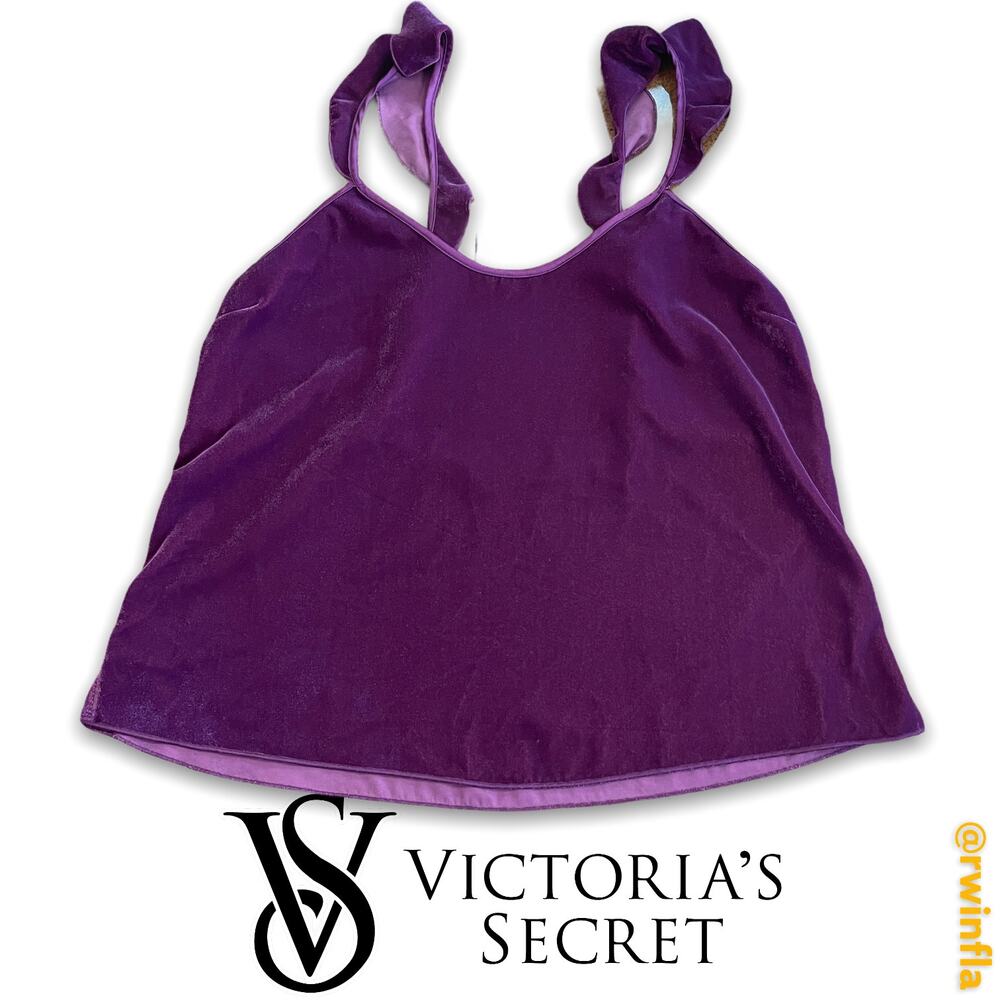 Victoria's Secret Pajama Top Strap Ruffle Lounge